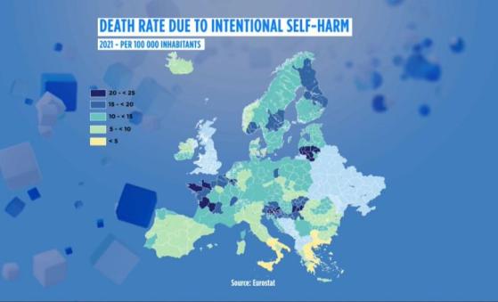 Número de mortes por suicídio na Europa diminuiu 13% numa década